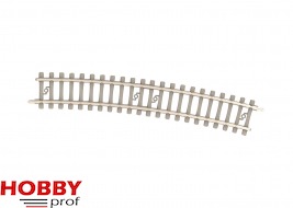 Curved Track with Concrete Ties R 4 (362.6 mm / 14-1/4“) – 15°