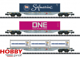RN/HCR Container Flat Car Set