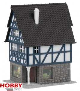 Half-timbered house with pharmacy