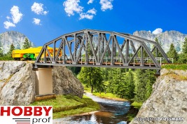 Steel arch bridge, single track