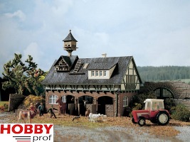 Horse Stables with Pigeonry (with removable roof)