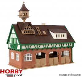 Horse Stables with Pigeonry (with removable roof)