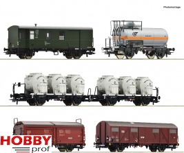 6-piece set: Goods train, DB