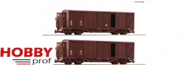 2-piece set: Covered goods wagons, ÖBB