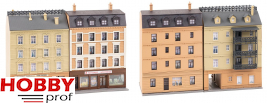 Apartment buildings with pharmacy and delicatessen shop
