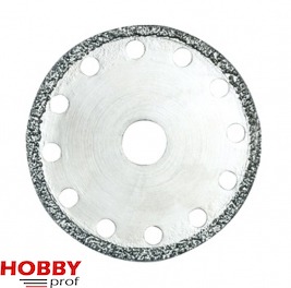 Diamond-coated cutting disc
