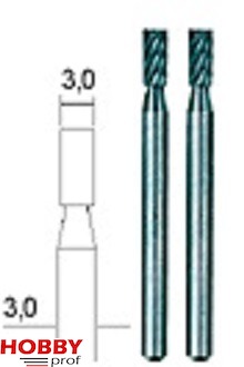 Cylindrical Cutters Ø3mm (2pcs)