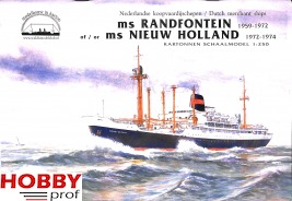 Bouwplaat ms Randfontein of ms Nieuw Holland 1:250