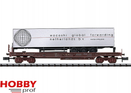 Standard Design Deep Well Flat Car, with trailer Wocoshi Netherlands