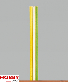 5m wire 3 x 0.14 mm Yellow / White / Green