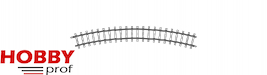 H0m-track, Curved Rails, R330mm, 30*