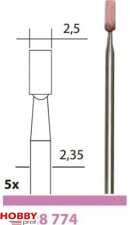 Proxxon Edelkorund slijpstenen 2,5mm