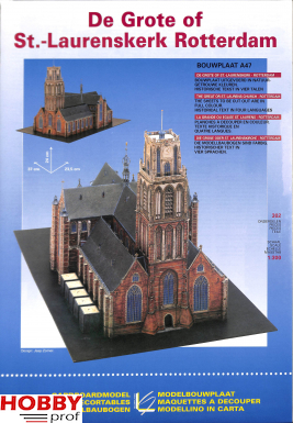 Bouwplaat De Grote of St.Laurenskerk Rotterdam A47