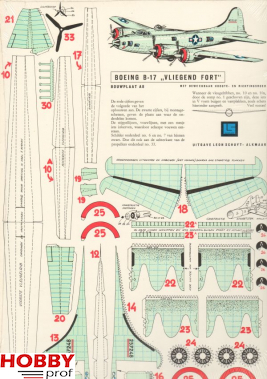 Bouwplaat Boeing B-17 #A8