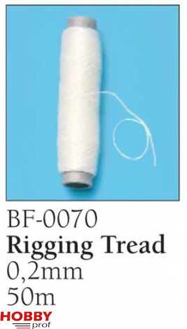 White Rigging Thread 0.2mm