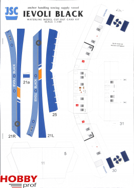 Bouwplaat Kustwacht Ievoli Black 1:100