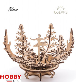 “Mechanical Flower” wooden model kit