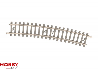Curved Track with Concrete Ties R 3 (329.0 mm / 12-15/16“) – 15°