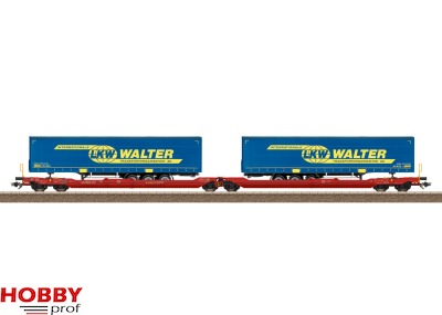 DB AG Sdggmrss738 Deep Well Wagons with "LKW Walter" Load (2pcs)
