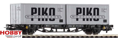 Containertragwagen DR IV 2 x 20' Container "VEB PIKO"