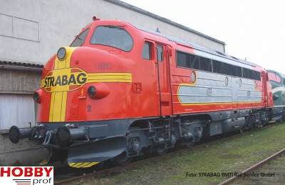 G Sound-Diesellokomotive NOHAB Strabag V, inkl. PIKO Sound-Decoder (G+Sound)