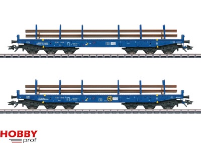Voestalpine Heavy-Duty Flat Car with Track (2pcs)
