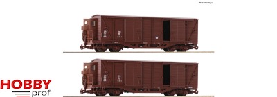 2-piece set: Covered goods wagons, ÖBB