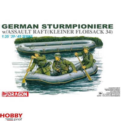 German Sturmpioniere with Assault Raft (Kleiner Floßsack 34)