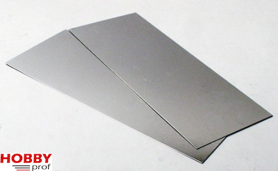 Aluminium Sheet ~ 250x100x0,15mm (2pcs)