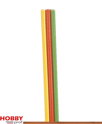 5 meter wire 0.14mm, yellow/red/green