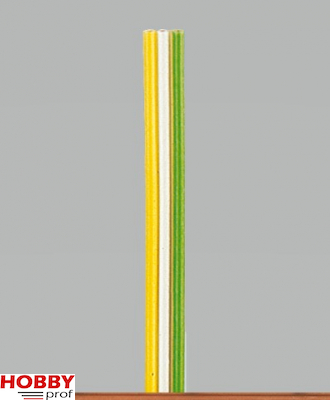 5m wire 3 x 0.14 mm Yellow / White / Green