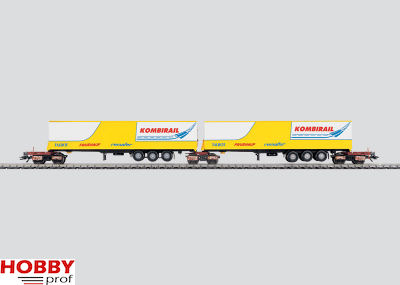 Double Kombirail freight car set