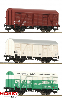 3 piece set boxcars type Gs, NS