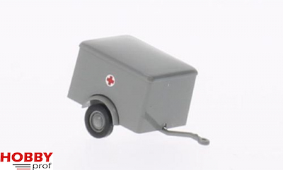 1-Axle Box Trailer "German Red Cross" - Grey