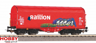 NS "Railion" Tarpaulin Wagon with Graffiti