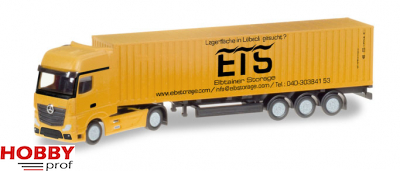 Mercedes-Benz Actros Gigaspace LH container trailer "Elbtainer Storage"