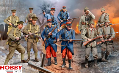 Revell WWI Infantry German/British/French (1914) #02451