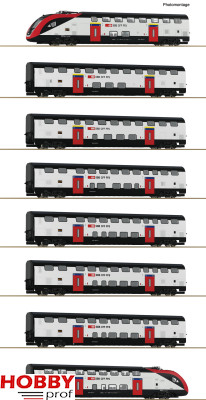 SBB RABe 502 Long Distance Double Deck Train (DC)) (8pcs)