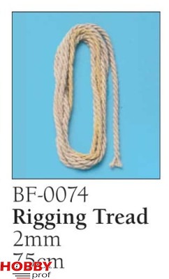 Model Boat Rigging Thread Metal Memory Billing Boats Rigging Thread 2mm x 75cm - Hobbyprof