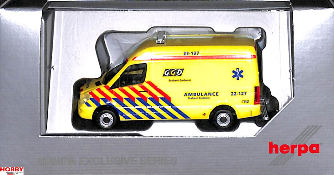 Fotoelektrisch Redelijk tetraëder Herpa Mercedes Benz Sprinter Ambulance (NL) Schaal 1:87 (H0) - Hobbyprof