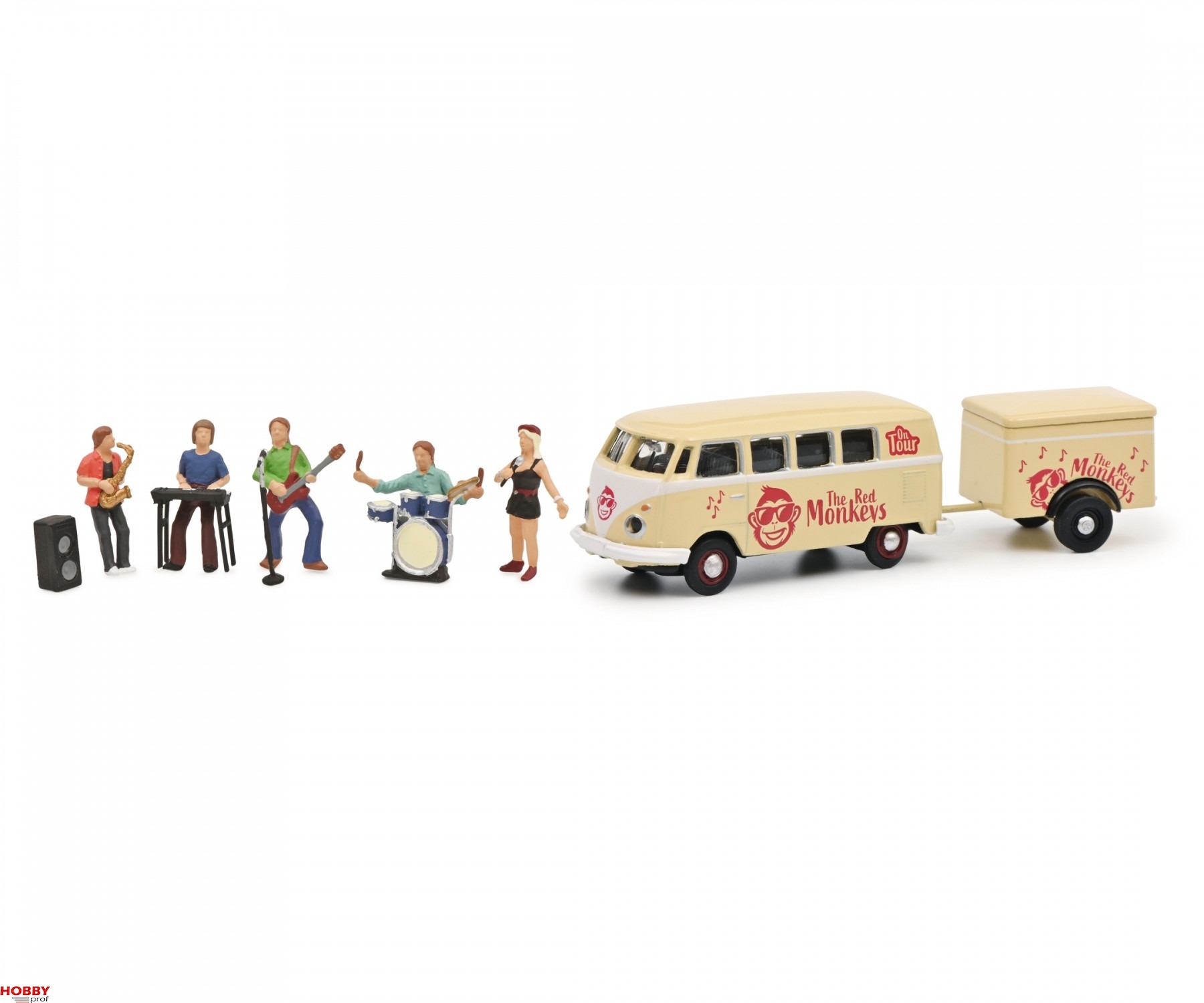 Schuco VW T1 Bus mit Anhänger The Red Monkeys ab € 26,99 (2026